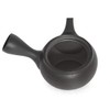 NAOKI TAKEMOTO - Japanese Tea Pot Tsuba Maruba. Black, Tokoname