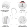 White Shower Curtain Hooks, Bathway Shower Curtain Hooks Shower Curtain