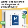DankeDir! Parking Camper Sign - 30 x 20 cm Plastic