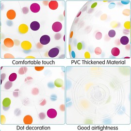 REYOK 4 PCS Beach Balls Colorful Inflatable Balls Swimming Pool Toys Water Games Beach Party Ball for Beach Summer Hawaiian Water Game Party and Beach Birthday Party Gift