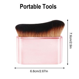 FUZVOL Tanning brush,Self Tan Brush,Blending Buffing Stippling Foundation Brush,Liquid Powder Cream Concealer Cosmetics brush for Body Make up(Pink)
