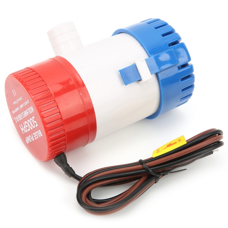 12V Blige Water Pump 3/4in Hose Outlet 500GPH Electric SemiOpen