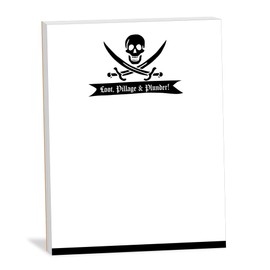 Guajolote Prints Pirate Notepad, 4 x 5.25-inches