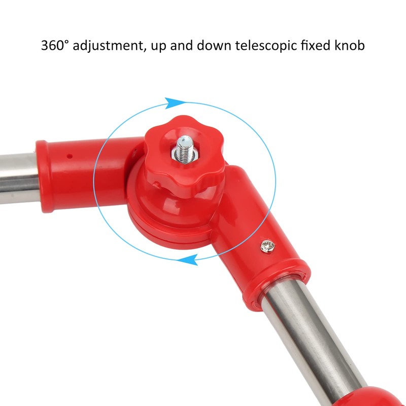 Stainless Steel Bike Umbrella Stand, 360° Adjustable Telescopic Outdoor Umbrella