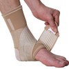 NeoTech Care Adjustable Ankle Support Brace (Beige, Size S, 1