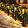 LETMY Solar Pathway Lights Outdoor, 8 Pack Bright Solar Lights