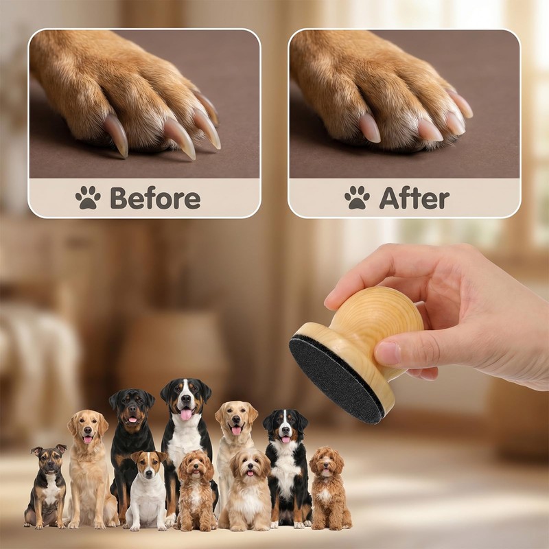 Dog Nail Scratch Board, Wooden Scratch Pad for Nails with