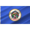 ANCONINE Minnesota State Flag 2x3FT,Minnesota MN Flags with 2 Brass