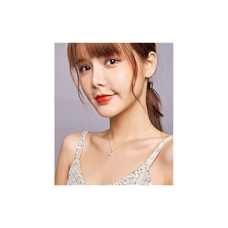 Crystal Cross Pendant Necklace, Rose Gold Plated Chain, Rhinestone Religious