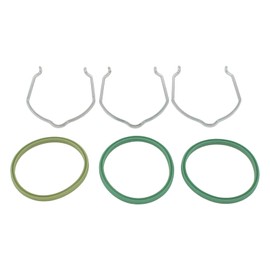 Sealing Ring Rubber Seal Retaining Clip Retaining Clamp Charge Air Hose Turbo Hose Intercooler Pipe for Transporter T5 Golf 4 5 for Jetta for Passat Polo for Touran for A3 A4 A6 Altea Ibiza Leon