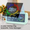 Lychee Digital Alarm Clock, Visual Color LED Screen Alarm Clock