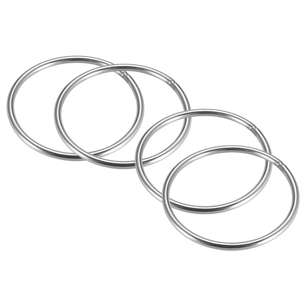 sourcing map 201 Stainless Steel O Ring 80mm(3.15") Outer Diameter