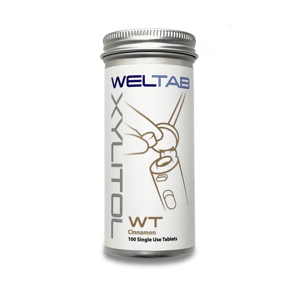 Weltab WT Water Flosser Tablets Compatible with Waterpik Whitening Water Flosser 100 Count (Cinnamon, Bottle)