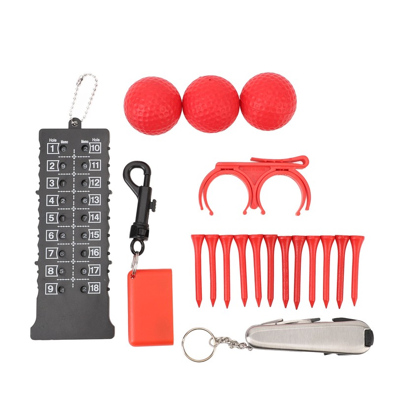6 in 1 Golf Accessory Bag PU Leather with Tees