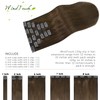 WindTouch Clip in Hair Extensions Real Human Hair #4 Medium