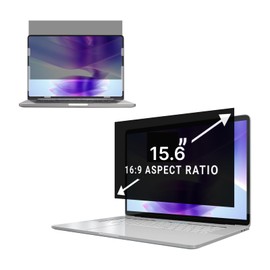 15.6 Inch Computer Privacy Screen Filter for 16:9 Aspect Ratio Widescreen Monitor Removable Computer Monitor Privacy Shield - Eye Protection Anti Glare Blue Light Filter