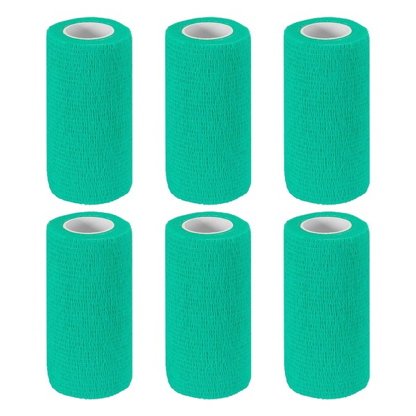 PATIKIL 4" x 177" Self Adhesive Bandage Wrap, 6 Pcs