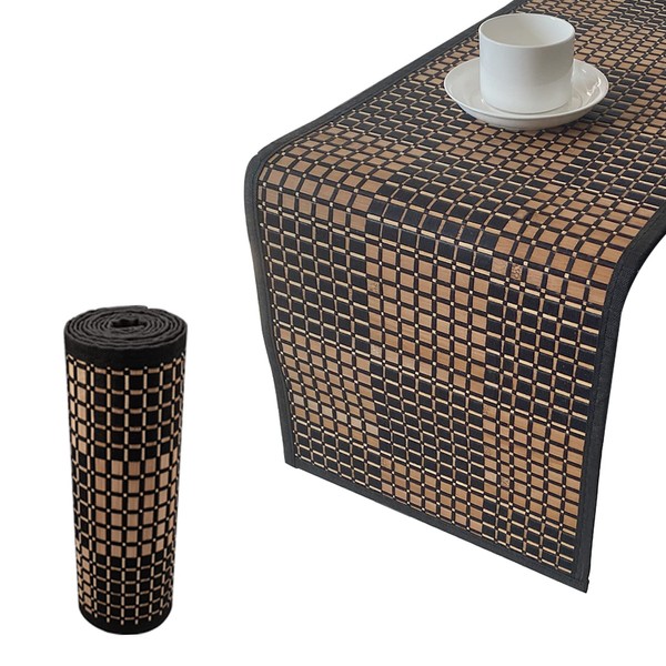 ANDSTAR Bamboo Placemats and Table Runners Stain-Resistant,Durable and Sturdy, for