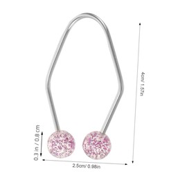 OATIPHO 2Pcs Stainless Steel Dimple Maker Facial Tool for Cheeks Dimple Trainer for Men Women Easy to Use Exerciser with Pearl Design