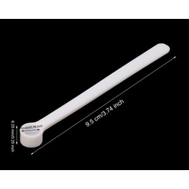 Micro Teaspoon Scoops Penta Angel 12Pcs Tiny Measuring Spoons Mini Platic Scoops Measurement Tools for Cosmetics Medicines Powders Spice Seasoning (12, 0.25 ml)