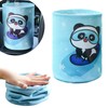 UOEPOWA Foldable Car Trash Can, Cute Folding Leather Car Garbage