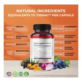 Fisetina 9en1 Fórmula Potencia Antiedad Total 90 Americano