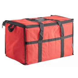 Choice Large Insulated Nylon Foldable Cooler Bag (Holds 72 Cans) - Red