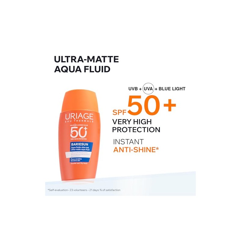 Uriage Bariesun Protector Solar Aqua Fluido Ultra Matte SPF50+ 50ml