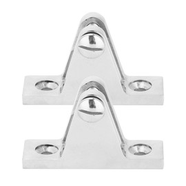 Boat Hinge Bracket, Pack of 2 Marine Hinge Mount Bimini Top Mountain Shape Pedal Hinge Pin Boat Mounting Deck Hardware