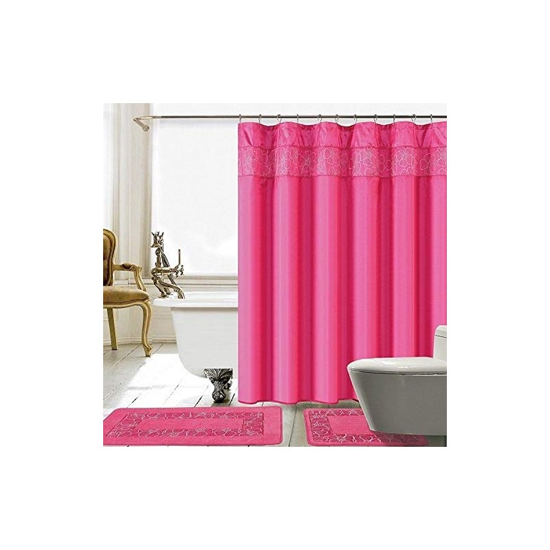 Daniel's Bath 15PC Pink 15 Piece Lilian Bath Set