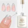 Platinum Silver Swirl Gel Nail Polish Art Liner 15ml