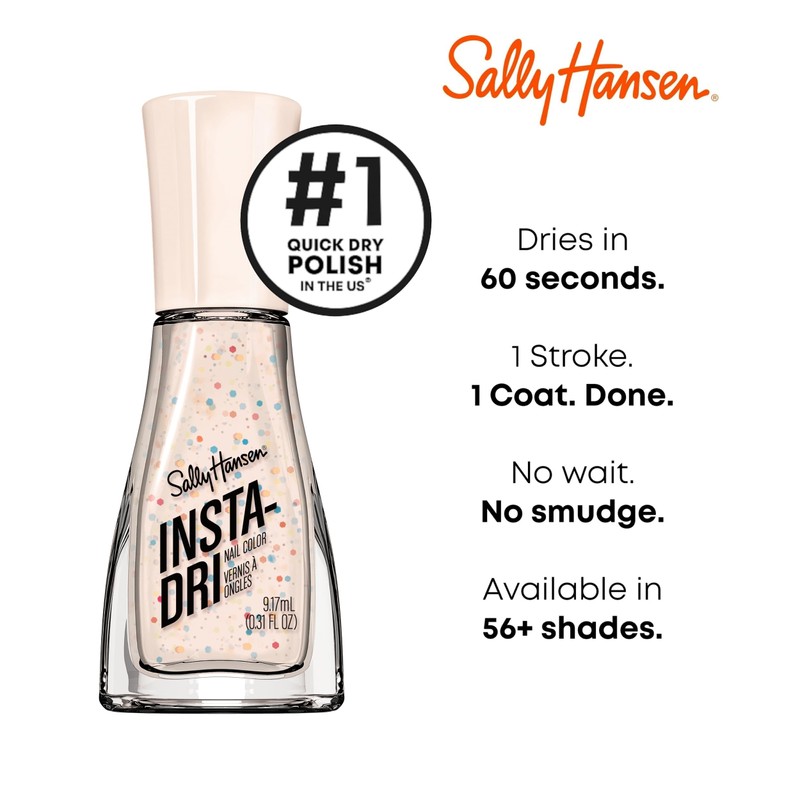 Sally Hansen Insta-Dri Nail Polish, City Chic Collection, Sprinkle, 0.31