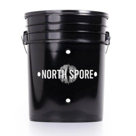 North Spore 'MushBucket' Blue Oyster Mushroom Bucket Grow Kit | Grow Mushrooms | Organic Mushroom Grow Kit