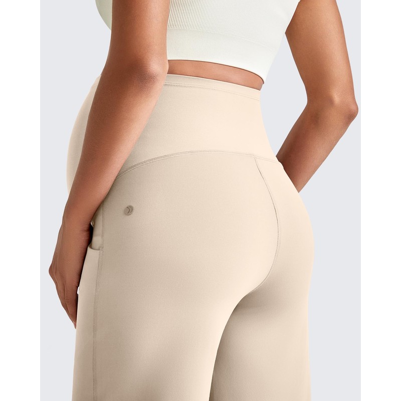 G4Free Maternity Activewear with Pockets Over The Bump High Waist