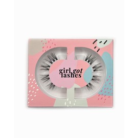 GirlGotLashes Mini Box Lash Lover, Home Eyelash Extensions, 1 Pair of Eyelashes, Fake Lashes with 5–7 Days Hold, Vegan, Handmade