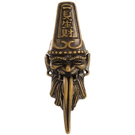 HorixGearナイフビーズチャーム ストラップ ジッパープル キーチェーンペンダント ブレスレットネックレスアクセサリーEDC玉 DIY手作りアクセサリー パラシュート掛緒玉 ロープハンドチェーン 腕輪ストラップ装飾品（黄銅）