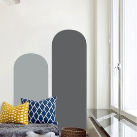 YUHASIDE Double Arch Living Room Bedroom Abstract Art Decal Boho Interior Minimalist Vinyl Wall Sticker Mural BD729 (S-22inch Tall, Color 1)