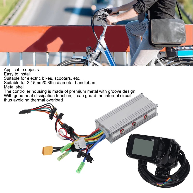 Electric Bicycle Brushless Controller Kit Electric Bike LCD Display Panel