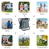 Outplea Lightweight Folding Backpack Cooler Stool Heavy Duty 350lbs, Portable