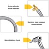 5pcs 10cm Tire Inflator Hose Quick Inflation Air Pump Extension