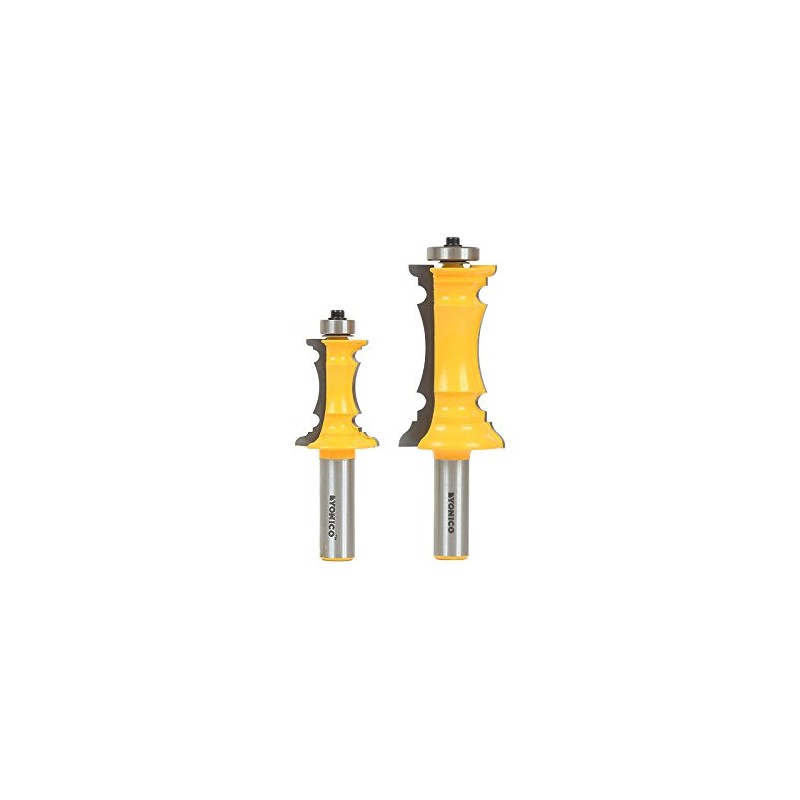 YONICO Cabinet Door Router Bits Miter Frame Molding Set 2
