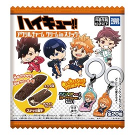 Takara Tomy Arts (TAKARATOMY A.R.T.S) Haikyuu Acrylic Charm Cream in Snack Snack/Candy Toy [Box Sale/Set of 10]