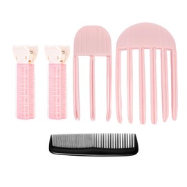 2 Stück Volumen Haarklammer, Volumen Clips Haare, Volumenclip FüR Den Haaransatz, 2 Volumizing Hair Clips Und 1 Kamm, Feste Stirnhaarnadel FüR Langes Und Kurzes Haar, Spurlose Haarspange (Pink)