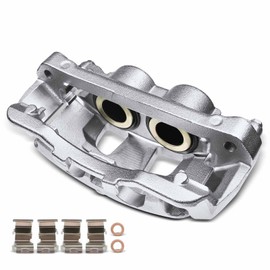 A-Premium Disc Brake Caliper Assembly with Bracket Compatible with Select Ford Models - For F-250 Super Duty 2013-2020, F-350 Super Duty 2013-2019, F-450 Super Duty 2013-2015 - Front Passenger Side