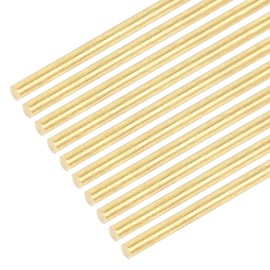 DMiotech 20 Pack 4" x 1/16" Brass Rods,Solid Round Brass Rod for DIY Craft Brass Welding Rods Lathe Bar Stock for Drift Punches Shaft Model Plane Ship Car