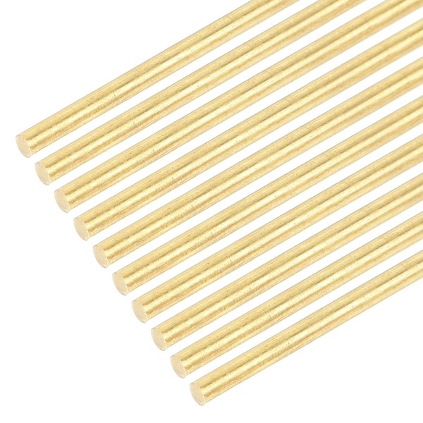 DMiotech 20 Pack 4" x 1/16" Brass Rods,Solid Round Brass