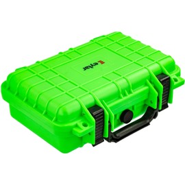 Eylar Protective Gear and Camera Hard Case Waterproof Dry Box with Foam 11.6 Inch 8.3 Inch 3.8 Inch (Neon Green)