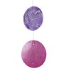 Relaxdays Capiz Garland, Set of 4 for Windows, Balcony, Door