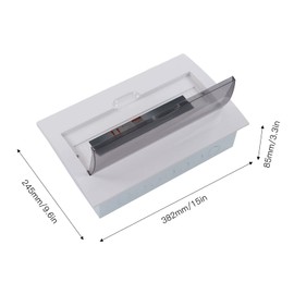 Indoor Concealed Distribution Box 18 Way Circuit Breaker with Din Rail for Indoor Wall Mount Electrical Projects and Home Wiring