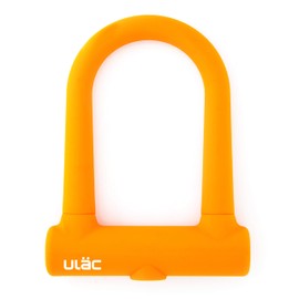 ULAC BROOKLYN Silicone Cover U-Shaped Bicycle Lock UL-SU3-01 3.0 x 5.0 inches (76 x 128 mm), Orange